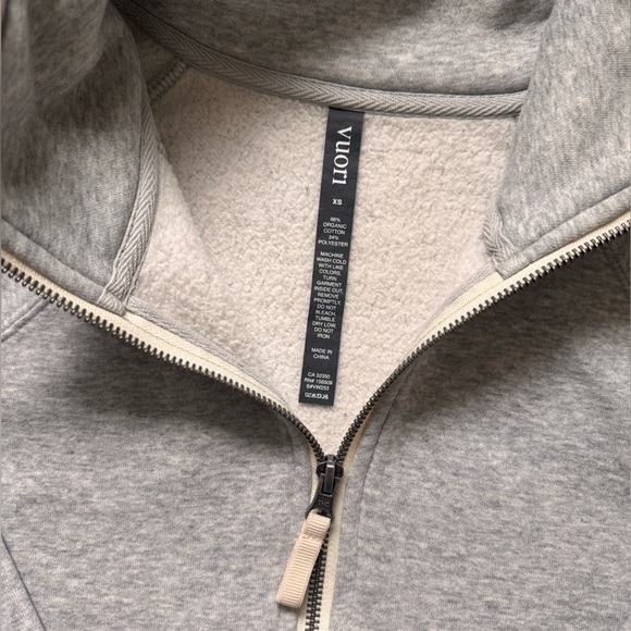 VUORI | Restore Half Zip Sweatshirt Sweater Grey XS - Picture 3 of 5